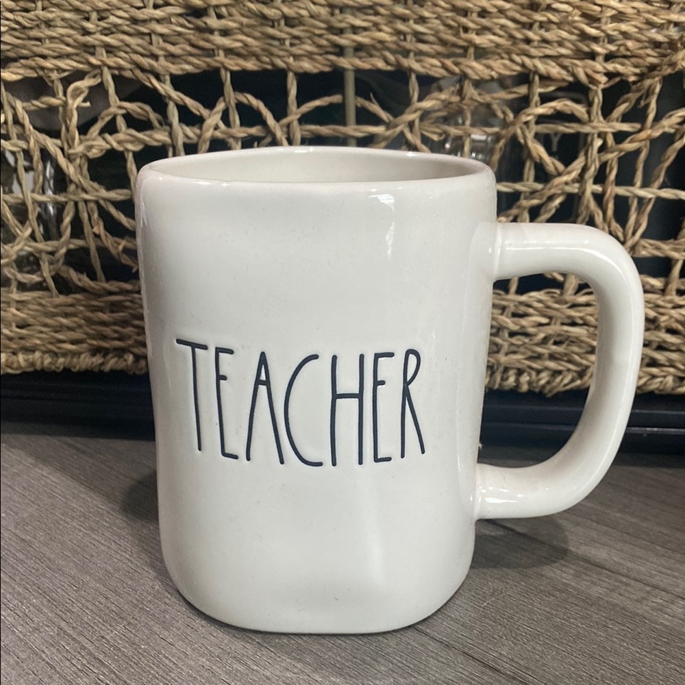 Rae Dunn White Teacher Mug